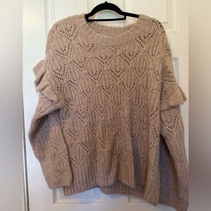 Old Navy ruffle sleeve sweater